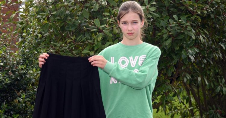 Holderness Academy pupil too small to fit school skirt put in isolation for wearing Asda alternative