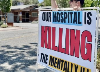 Protester targets Sierra Nevada Memorial Hospital’s mental health treatment | News